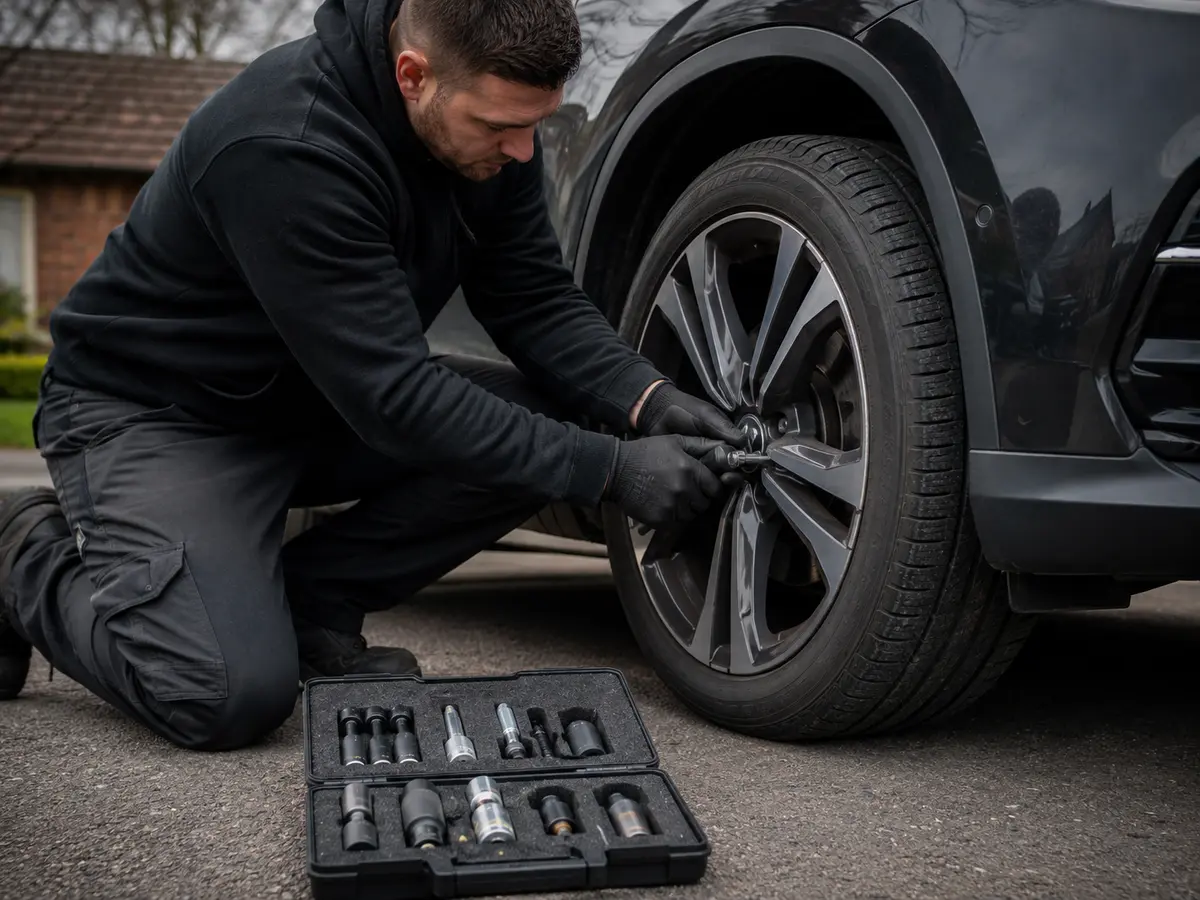 Locking wheel nut removal